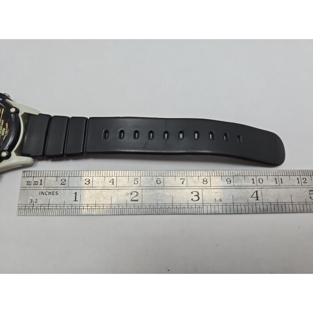 1993 Timex Atlantis 100 Indiglo Digital Watch Mens 40mm Chrono Alarm New Battery - Picture 9 of 14